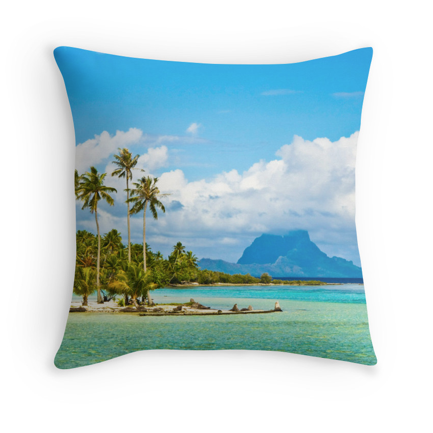 Tahiti Dream Island Pillow