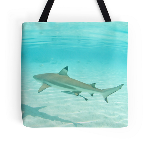 Tahitian Shark Tote Bag