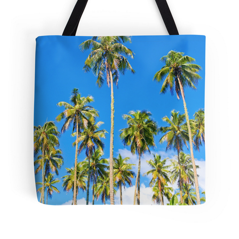 Temae Palm Trees Tote Bag